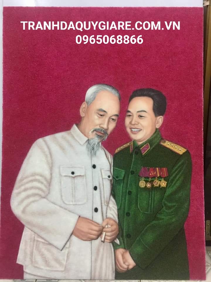 Tranh đá quý chân dung Bác 