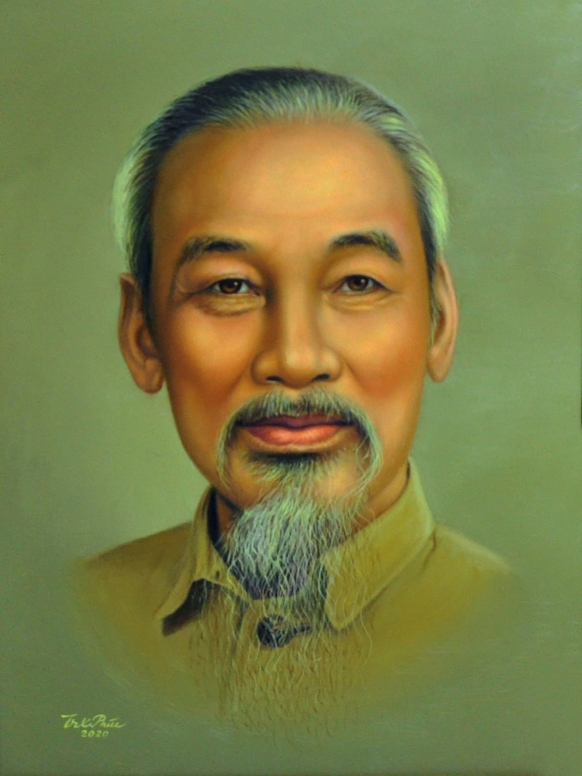 tranh đá quý chân dung Bác Hồ - ảnh minh họa 4